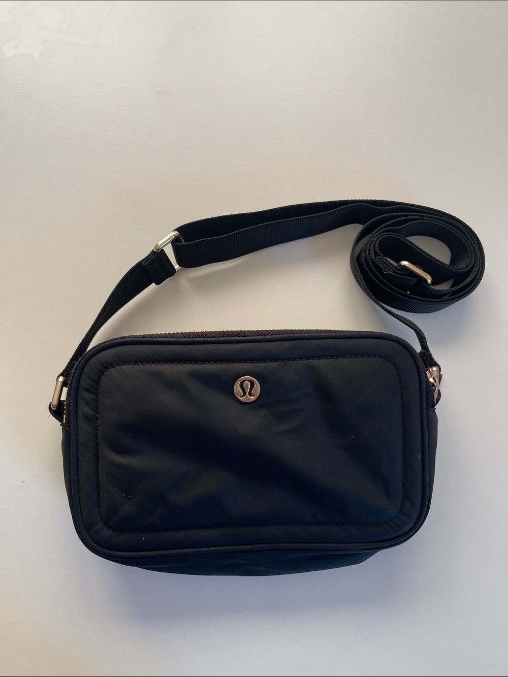 Lululemon athletica Black Crossbody Pouch with Adjustable Strap